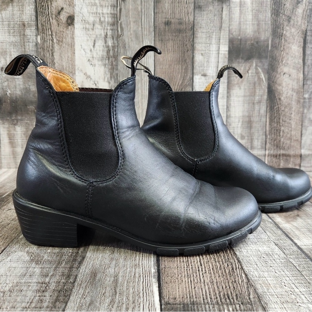 Blundstone Black Leather Heeled Women's Boots Size 8 #1671
